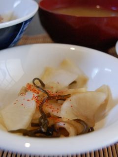 和えるだけ。大根と塩昆布の即席漬け!-レシピのメイン写真