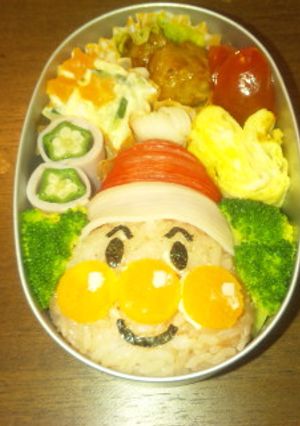 アンパンマンサンタ☆キャラ弁-レシピのメイン写真