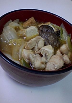 旨くてヘルシー◎鶏むねと厚揚げのピリ辛汁-レシピのメイン写真