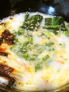 スープでうどん豆乳仕立て-レシピのメイン写真