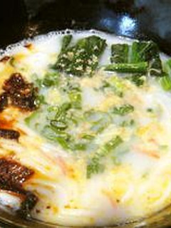 スープでうどん豆乳仕立て-レシピのメイン写真
