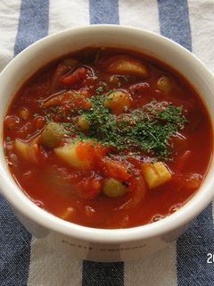 ぽかぽかトマトスープ-レシピのメイン写真
