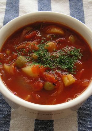 ぽかぽかトマトスープ-レシピのメイン写真