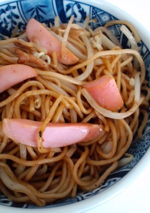 もやしと魚肉ソーセージのヘルシー焼きそば-レシピのメイン写真