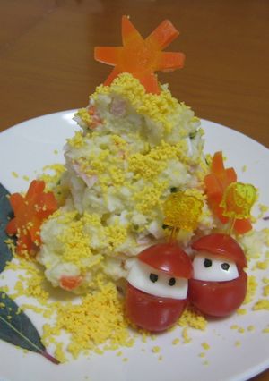 クリスマスのポテトサラダ-レシピのメイン写真