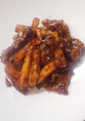 豚バラ肉と長いものチーズ味噌炒め-レシピのメイン写真
