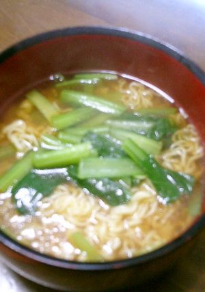 美味しい☆☆小松菜ラーメン☆-レシピのメイン写真