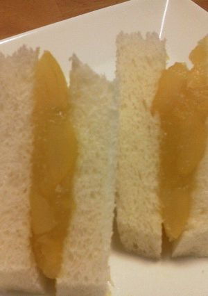 リメイク♪栗きんとんサンド朝食♡ランチに-レシピのメイン写真