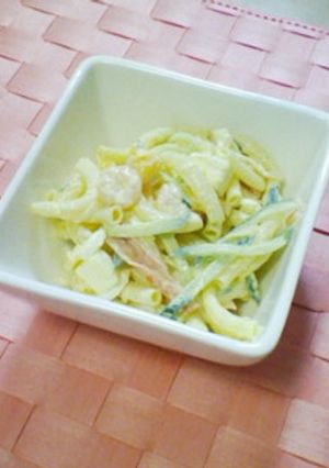子供大好き☆えび＆チーズマカロニサラダ-レシピのメイン写真