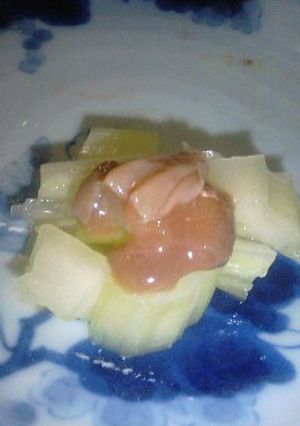 セロリの浅漬け酒盗添え-レシピのメイン写真