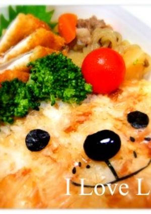 簡単キャラ弁　ブーフちゃん風-レシピのメイン写真