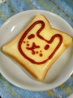 2011年お正月に♡うさぎさんトースト-レシピのメイン写真