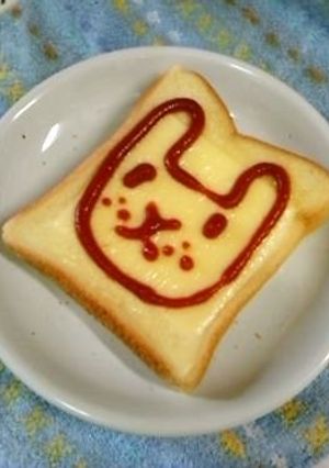 ２０１１年お正月に♡うさぎさんトースト-レシピのメイン写真