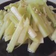茹でない!ブロッコリーの茎のピリ辛ナムル