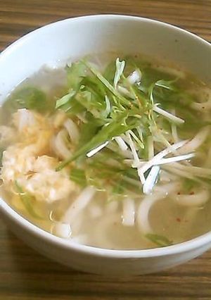 寒い季節に☆生姜たっぷり 鶏塩うどん-レシピのメイン写真