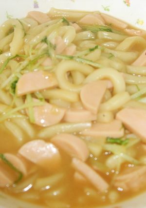 魚肉と水菜のうどん煮-レシピのメイン写真