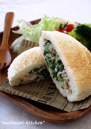 ☆野沢菜のおやき風ホットサンド☆-レシピのメイン写真