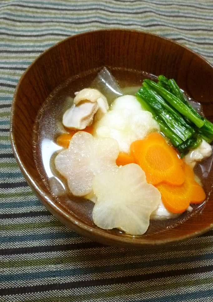 コク旨❤揚げ餅の変わりお雑煮-レシピのメイン写真