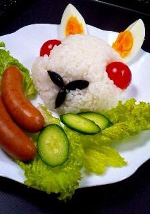 うさぎのご飯プレート-レシピのメイン写真