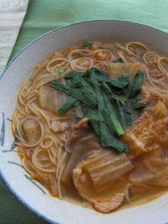 寒い日には…豚キムチにゅうめん♪-レシピのメイン写真