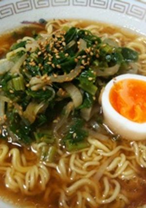 葉っぱも一緒に♪大根たっぷり醤油ラーメン-レシピのメイン写真