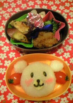 ほっぺがピンク☆くまたん弁当-レシピのメイン写真