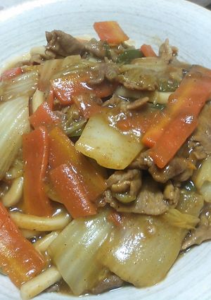 簡単15分でカレーうどん-レシピのメイン写真