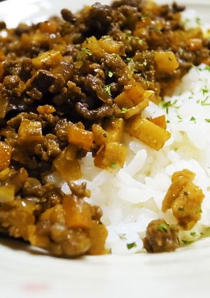食感が堪らない絶品ドライカレー-レシピのメイン写真