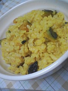 ほくほく☆たっぷりかぼちゃの炊き込みご飯-レシピのメイン写真