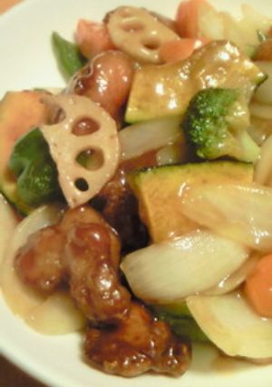 鶏肉と彩り野菜の甘酢あん♪-レシピのメイン写真