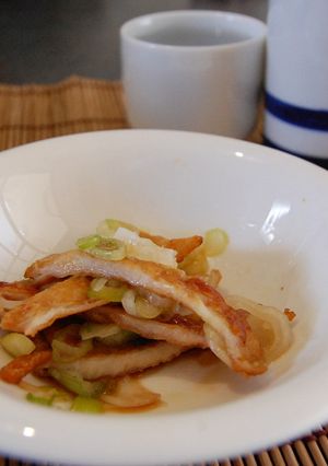 剥がした鶏皮は鶏皮ポン酢で食べましょう！-レシピのメイン写真