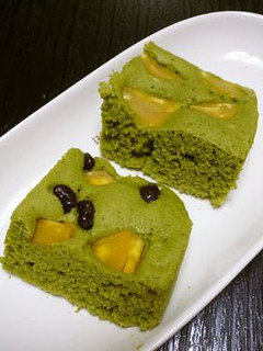 *ルクエdeおせちの後に。抹茶栗蒸しパン-レシピのメイン写真