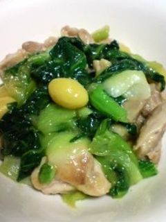 鶏もも肉と青梗菜の炒め物-レシピのメイン写真