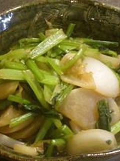 水無し☆蕪だけ炒め煮-レシピのメイン写真