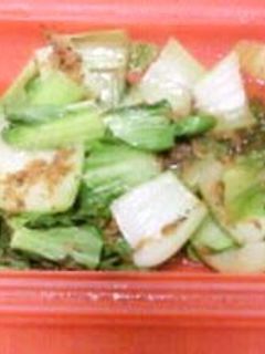 ルクエde青梗菜と桜海老の和風ドレあえ♪-レシピのメイン写真