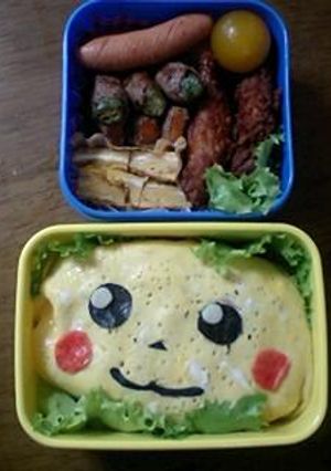 四角いピカチュウ-レシピのメイン写真