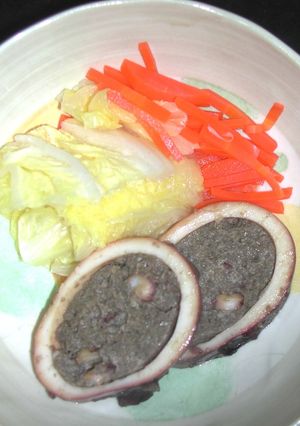 イカのわた入りのミンチ詰め筒煮-レシピのメイン写真