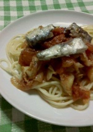 きゃべつとアンチョビのトマトソースパスタ-レシピのメイン写真