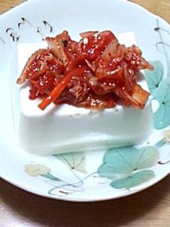 【もう一品に】とうふのキムチのせ-レシピのメイン写真