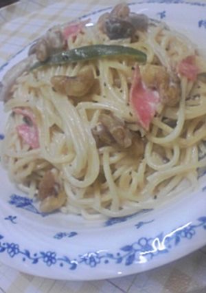 超濃厚〜♪くるみのチーズクリームパスタ-レシピのメイン写真
