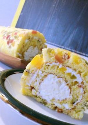 宝石箱のようなキラキラロールケーキ-レシピのメイン写真