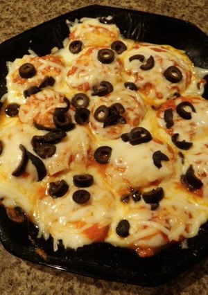 電子レンジで!即効ピザ風もち-レシピのメイン写真