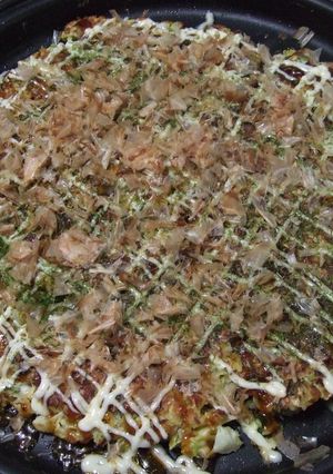 特大！ホットプレートいっぱいお好み焼き！-レシピのメイン写真