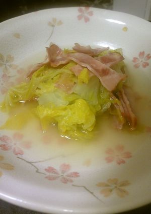 白菜とベーコンの煮びたし-レシピのメイン写真