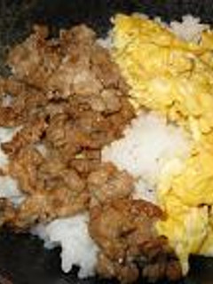 ブロック豚から二色丼-レシピのメイン写真