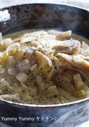 おいしい～☆とんこつカルボナーラ麺♪-レシピのメイン写真