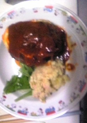 ハンバーグ-レシピのメイン写真