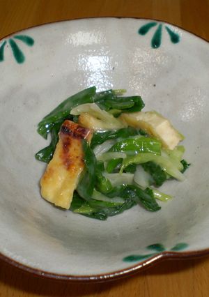簡単だけど本格的☆わけぎとお揚げの和え物-レシピのメイン写真