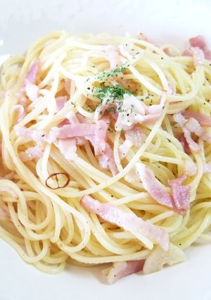 ガーリックベーコンパスタ（*´▽`*)-レシピのメイン写真