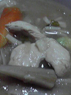 おなかのお掃除に。鶏ごぼうの味噌汁♪-レシピのメイン写真